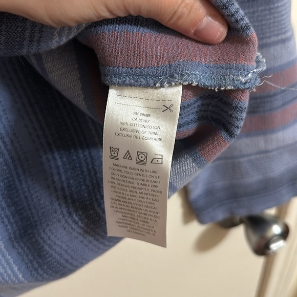 EUC Pendleton Striped V-Neck Hoodie - Picture 4 of 4